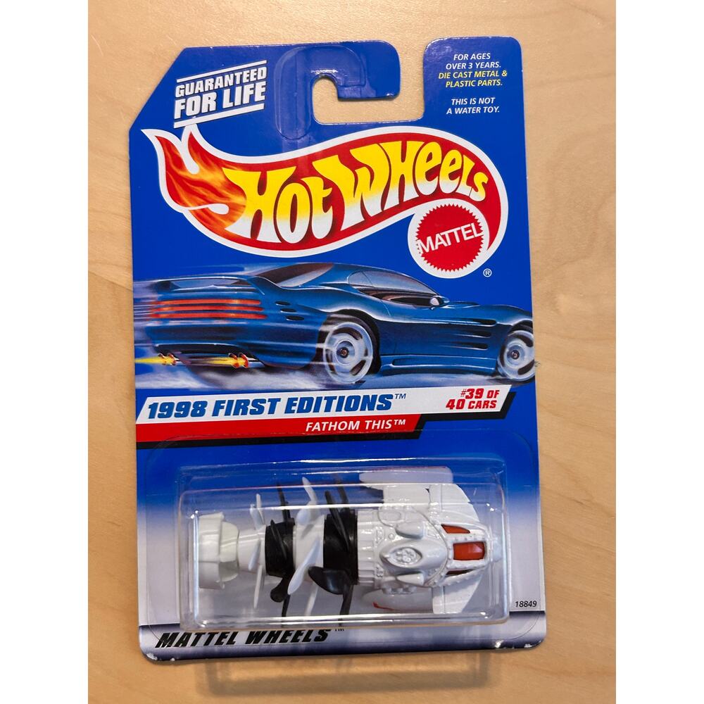 Hot Wheels 1998 First Editions Fathom This #39 of 40 Die Cast Vehicle
